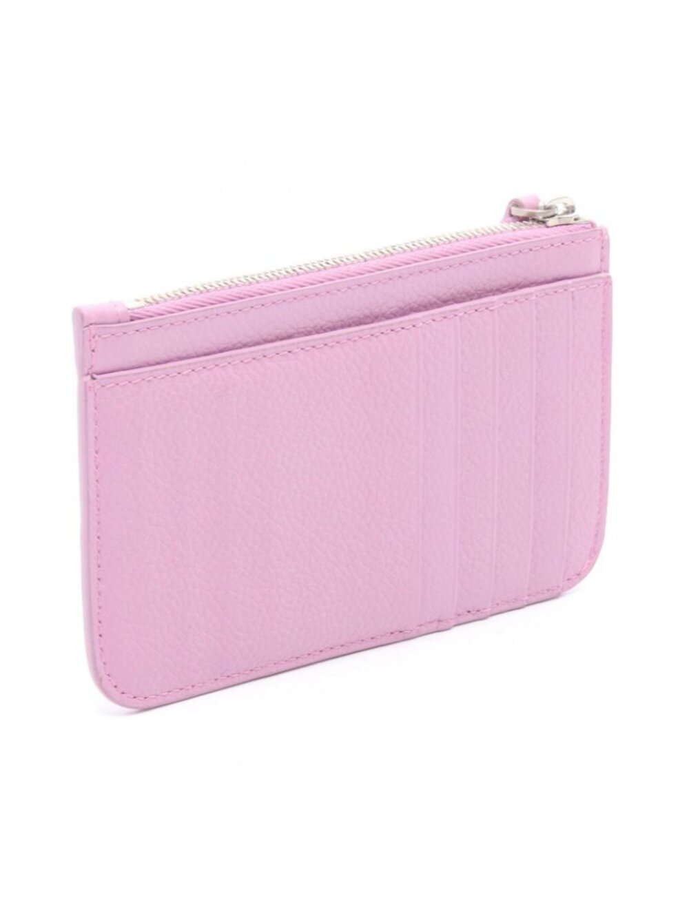 Balenciaga Coin Case Cash Long Card Purple Leather - Picture 2 of 7